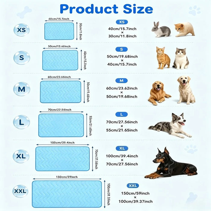Kühlmatte für Hunde & Katzen aus Eisseide