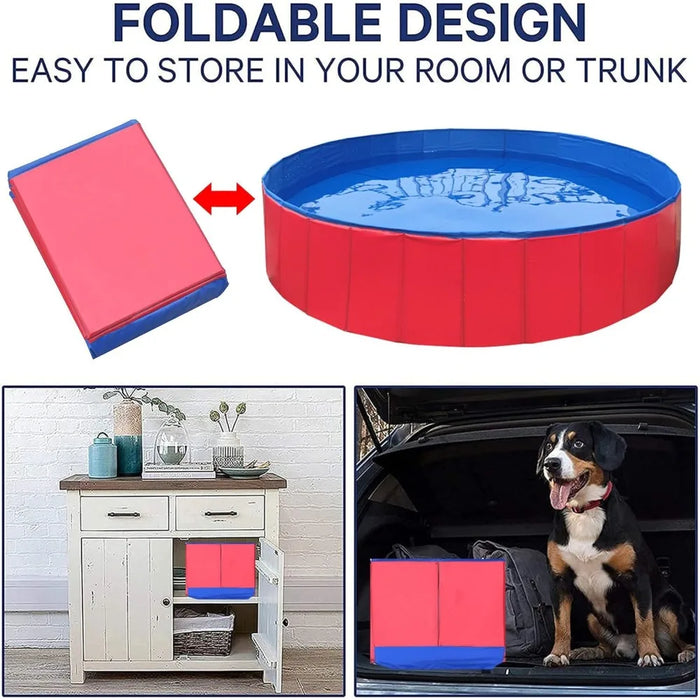 Hundepool faltbar rund, aus robustem PVC