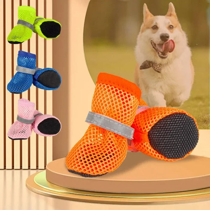 Hundeschuhe im 4er-Set, rutschfest & atmungsaktiv