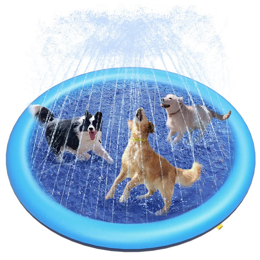 Wassermatte für Hunde mit Sprinkler, rutschfest