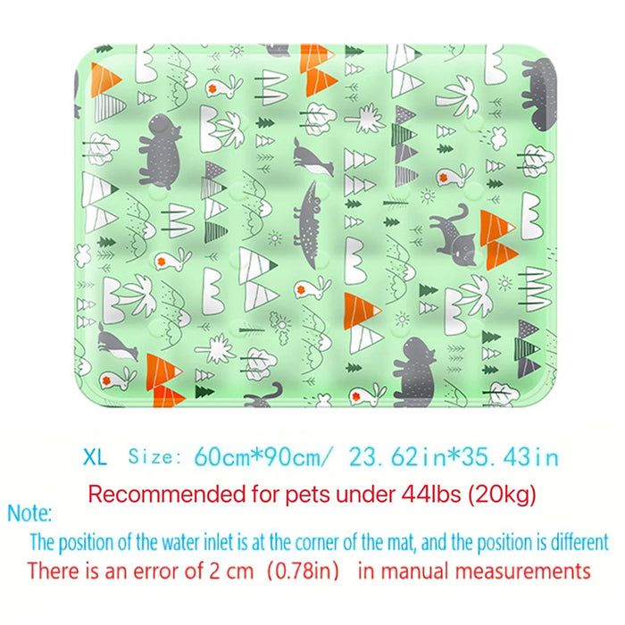 Kühlmatte für Hunde mit Wasserkühlung, bedruckt
