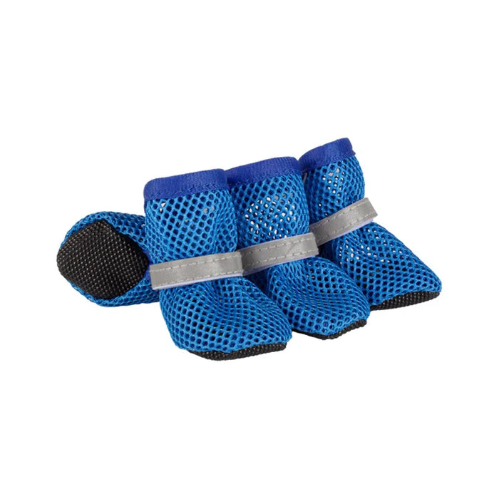 Hundeschuhe im 4er-Set, aus Mesh & reflektierend