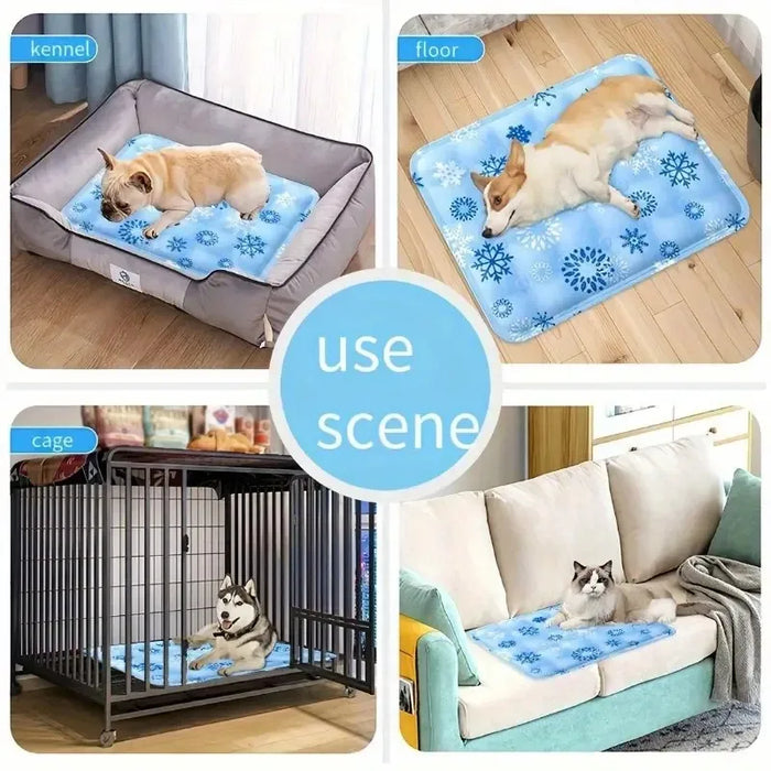 Kühlmatte für Hunde mit Wasserkühlung, bedruckt