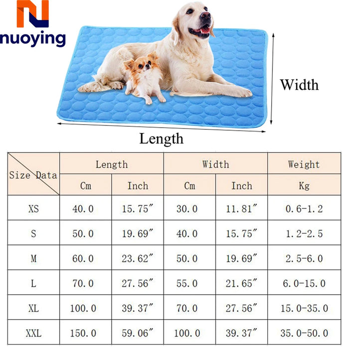 Kühlmatte für Hunde mit Gel, waschbar